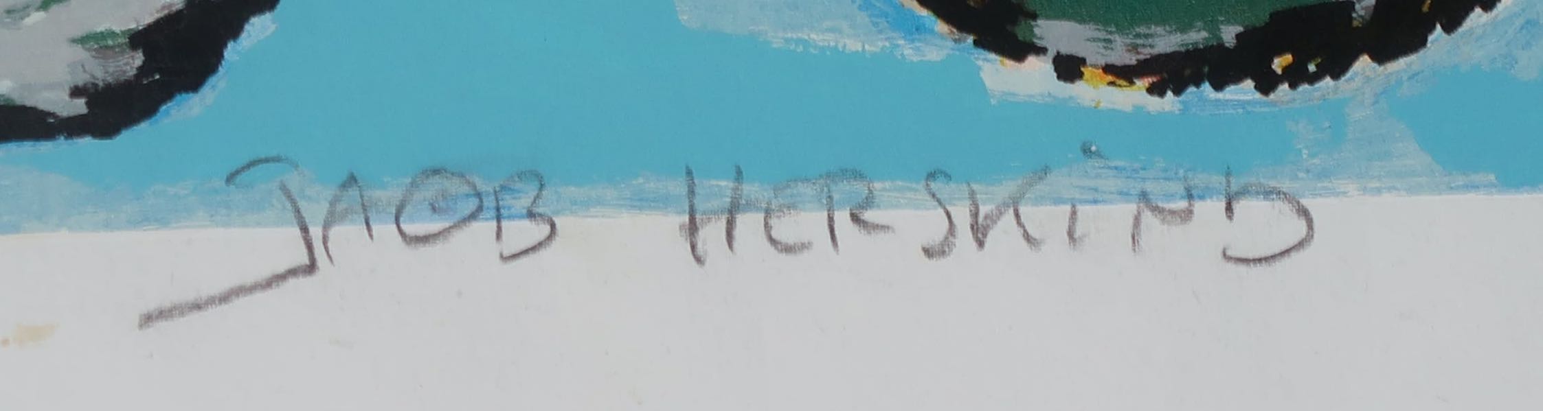 Jacob Herskind - Zeefdruk op geschept papier, Esso - Ingelijst (groot) kopen? Bied vanaf 60!