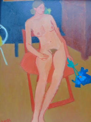 Antoon van Bakel - Naakt met kunstbloem kopen? Bied vanaf 160!