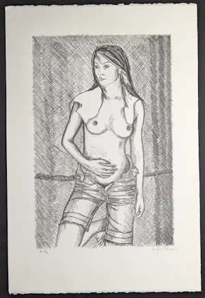 Marijan Kolesar - staande naakte vrouw E.C. kopen? Bied vanaf 39!