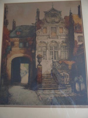 Alfred van Neste - Kleuren ets, titel onbekend kopen? Bied vanaf 30!