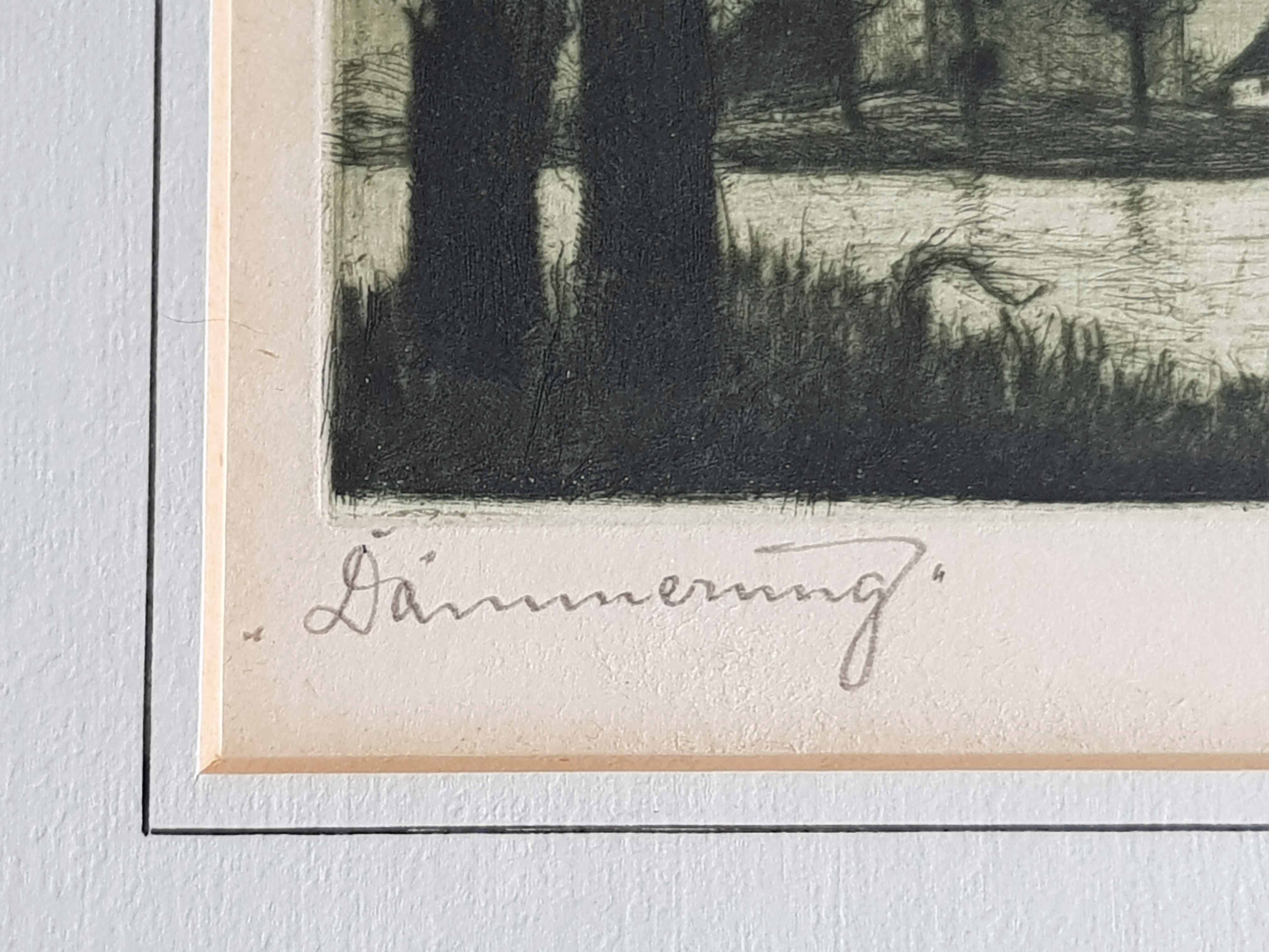 Niet of onleesbaar gesigneerd - Ets - Landschap met o/a boerderij  kopen? Bied vanaf 1!