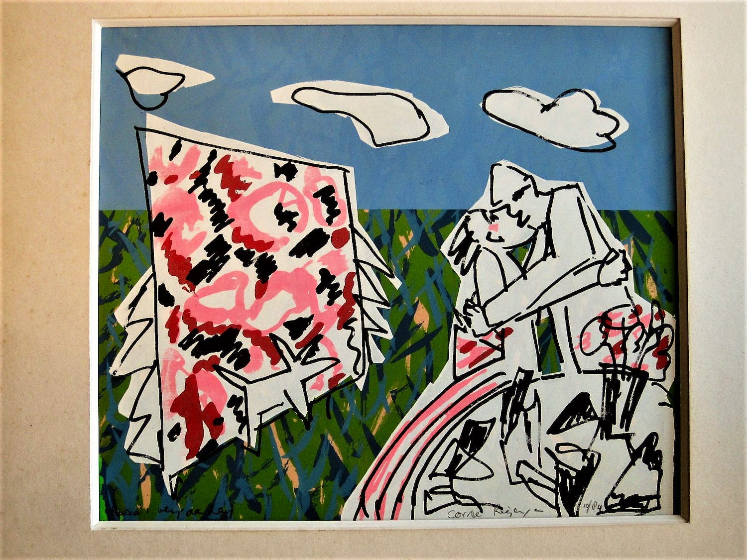 Niet of onleesbaar gesigneerd - Spaanse? gesigneerde en genummerde PoP-Art Litho "Rosa Y ..." kopen? Bied vanaf 1!