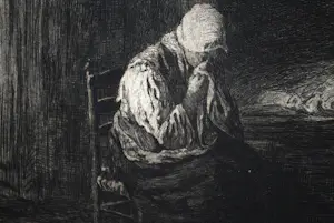 Jozef Israëls - Standaardwerk & ets "Alleen op de wereld" kopen? Bied vanaf 100!