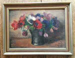 Arnout Colnot - C3345, bloemstilleven met anemonen verkocht voor € 200!