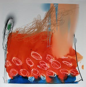 Arturo - Giclée , abstract en kleurrijk – E.A. - 70 x 70 cm kopen? Bied vanaf 30!