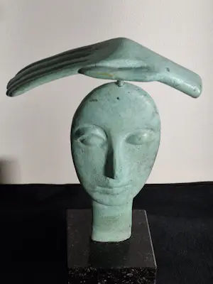Isabel Ruys-Dudok van Heel - Gepatineerd bronzen beeld. kopen? Bied vanaf 75!