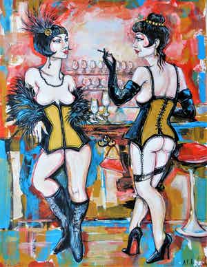 Natia Antadze - "Frauen in Bar" verkocht voor € 145!