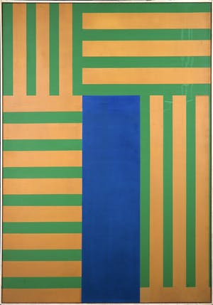 Henk Bos - Acryl op doek, Compositie 2 - Ingelijst (Groot) kopen? Bied vanaf 50!