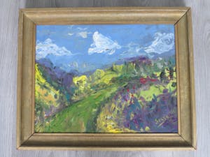 Niet of onleesbaar gesigneerd - Zonnig landschap kopen? Bied vanaf 10!