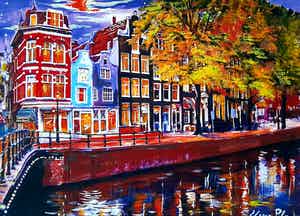 Elena Polyakova - Amsterdamse gracht verkocht voor € 45!