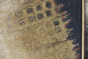 Henk Munnik - Gemengde techniek op board, Zonder titel - Ingelijst kopen? Bied vanaf 1!