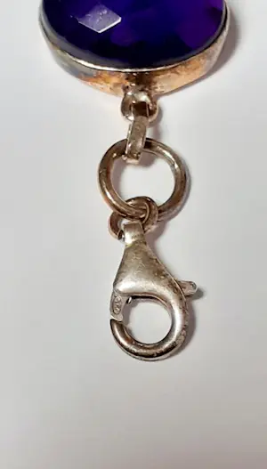 Nieuw zilveren armband bezet met natuurlijke ovale facetgeslepen amethyst kopen? Bied vanaf 100!