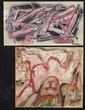 Pieter Haan - Lot van vijf werken, diverse voorstellingen in expressionistische stijl kopen? Bied vanaf 1!