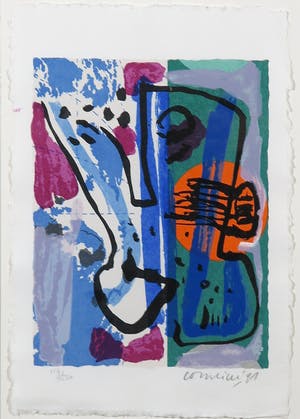 Corneille - Zeefdruk uit Een schedel vol stem - Ingelijst kopen? Bied vanaf 1!