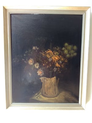 Floris Jespers - schilderij, bloemenboeket, handgesigneerd, gedateerd en ingelijst kopen? Bied vanaf 590!