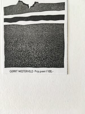 Gerrit Westerveld - Handgesigneerde kleuren zeefdruk z.t. kopen? Bied vanaf 35!