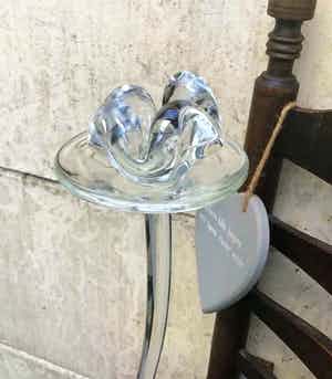 Willem Heesen - Glas waterlelie op stengel verkocht voor € 350!