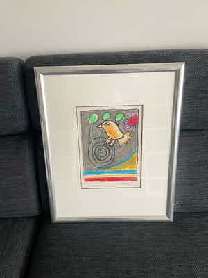 Corneille - Mooi ingelijste zeefdruk verkocht voor € 175!