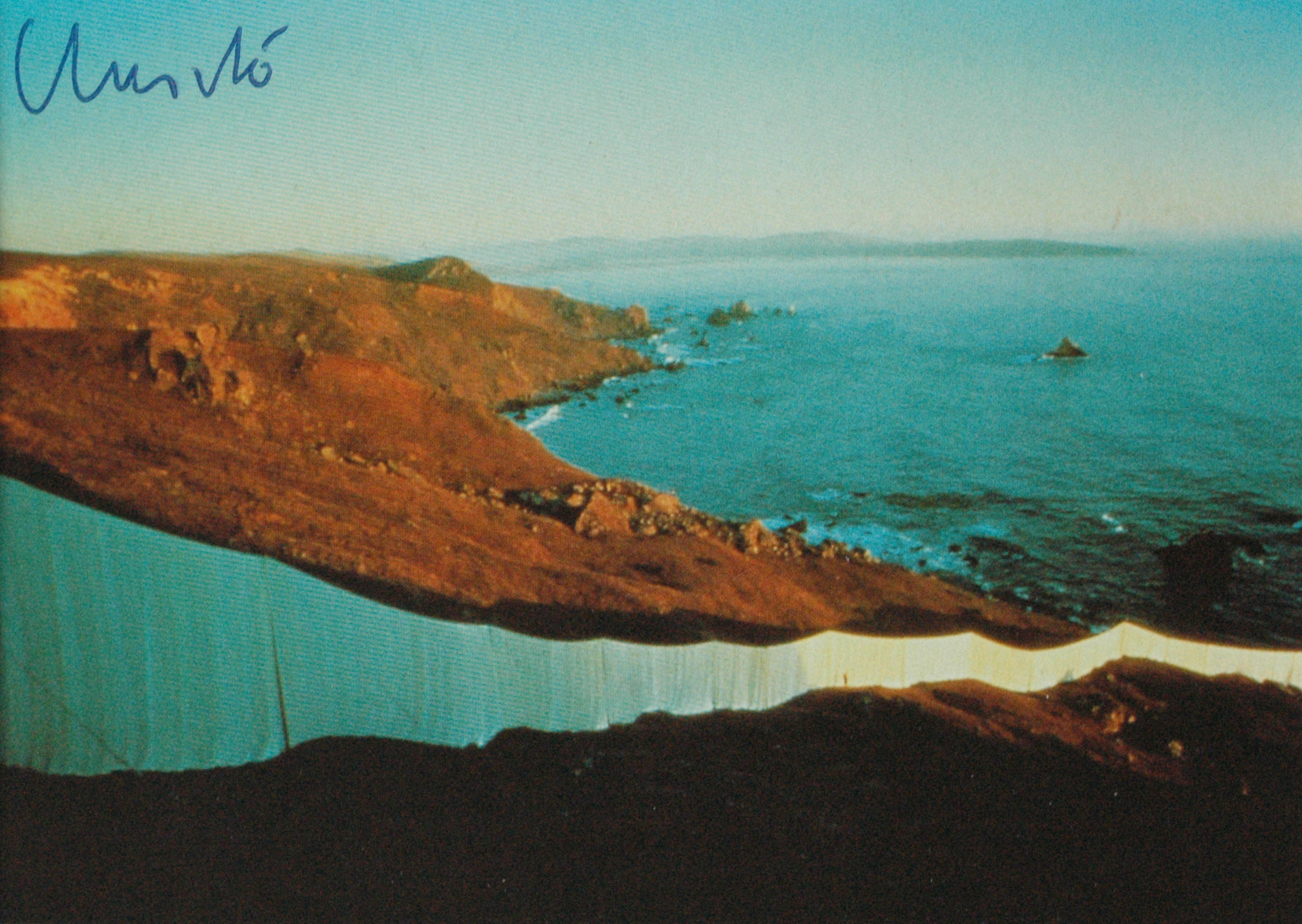 Christo - Project Funning fence , 1976 - artcard handgesigneerd -ready to frame kopen? Bied vanaf 45!