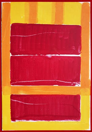 Adine Engelman - Abstracte compositie, monotype kopen? Bied vanaf 75!