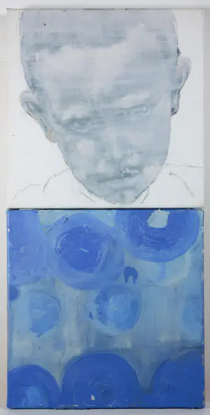 Rineke Marsman - Acryl op doek, Tweeluik, No mercy III kopen? Bied vanaf 150!