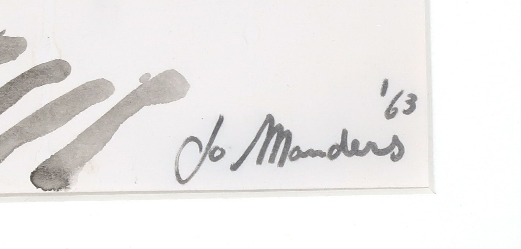 Jo Manders - Aquarel op papier, Stadgezicht  kopen? Bied vanaf 1!