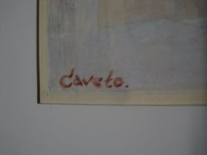 Caveto - pseudoniem van Jan Dohmen (Bladel 1923-) grote Aquarel - Abstract - gesigneerd kopen? Bied vanaf 20!