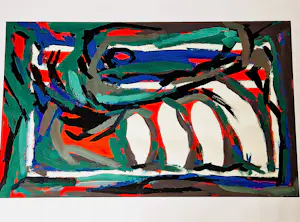 Henk Hesselius - Grote expressionistisch abstracte jaren 60 Gouache op papier - gesigneerd kaufen? Bieten Sie von 78!