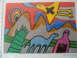 Corneille - ingelijste zeefdruk: Le voyage - 1995 kopen? Bied vanaf 120!