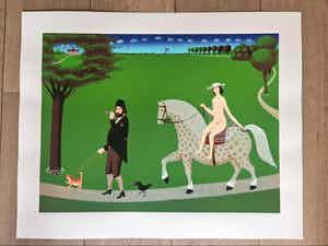 Willem Westbroek - Walking the cat ( Portait of the mayor André van der Louw ) verkocht voor € 45!