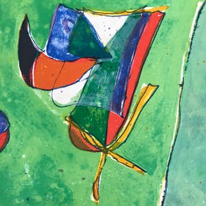 Daniel Humair - Kleurenlitho - 1980 - Oplage 129/190 kopen? Bied vanaf 65!