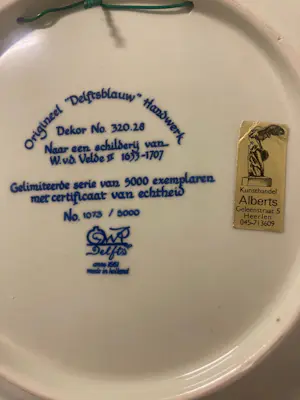 Porceleyne Fles - Delfts blauw collectors bord – Gelimiteerde oplage van 5000 stuks. kopen? Bied vanaf 40!