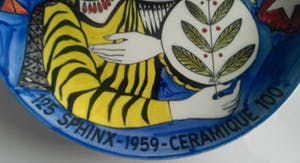 Societe Ceramique - Jubileum bord Sphinx en Ceramique Maastricht 1959 kopen? Bied vanaf 40!