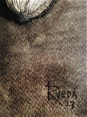 Niet of onleesbaar gesigneerd - Spanje 1973 gestileerd (keuken) stilleven "Vijzel,uien en knoflook" ges. RUEDA kopen? Bied vanaf 1!