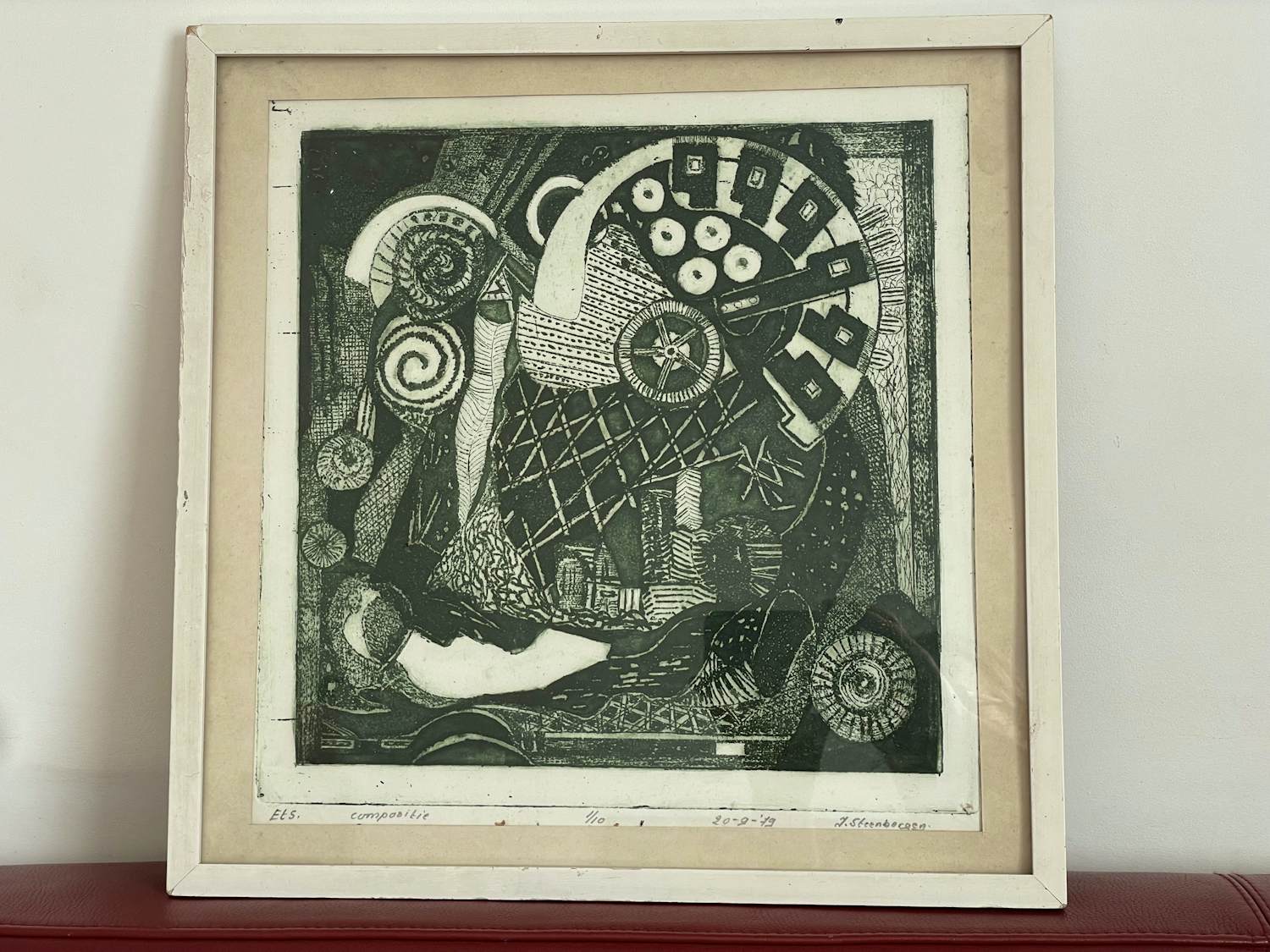 Joop Steenbergen - Ets/ Aquatint - Compositie 1979 kaufen? Bieten Sie von 55!
