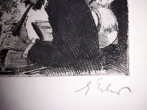 Georg Erler - 1871-1950, orig. Radierung "Musikanten...", signiert kopen? Bied vanaf 75!