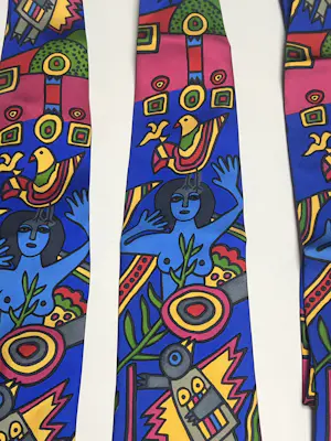 Corneille - Set van 4 stropdassen (unisex): vrouw en vogels, 1996 kopen? Bied vanaf 60!