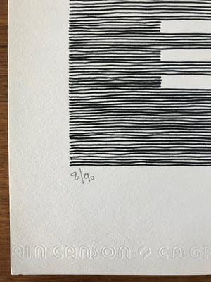 Michel Seuphor - Gesigneerde zeefdruk uit 64 Hexagrammes du Yi-King - 8/90 - 1986 kopen? Bied vanaf 75!
