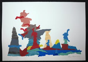 Henri Plaat - Gouache op papier, Zonder titel (Groot) kopen? Bied vanaf 1!