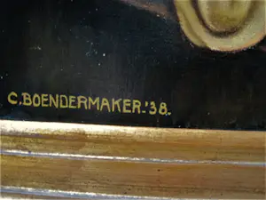 Kees Boendermaker - Groot Bergense School 1938 olieverf stilleven in originele lijst kopen? Bied vanaf 161!