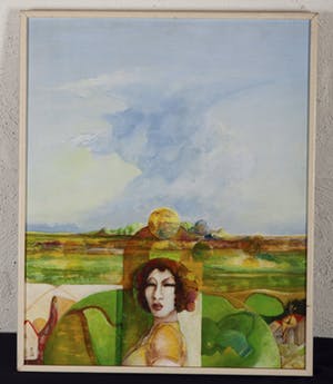 Jeroen Bal - Dame - 1977 - olieverf op doek kopen? Bied vanaf 20!