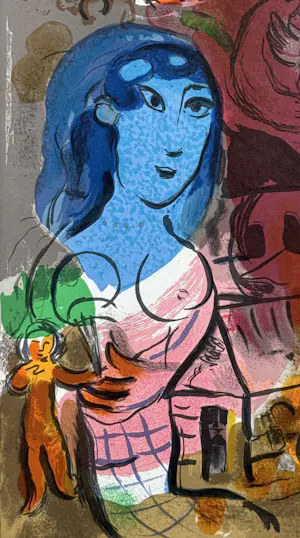 Marc Chagall - Antilopa Passenger, Original-Farblithographie 1969 kopen? Bied vanaf 160!