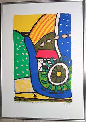 Clemens Briels - Zomer in Limburg (ingelijst) verkocht voor € 129!