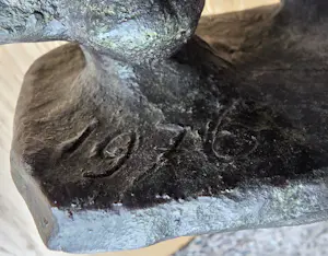 Nic Jonk - Groen gepatineerd bronzen beeld - Zee - 1976 - 1/1 (origineel) - 30 x 28 x 15 cm kopen? Bied vanaf 1150!