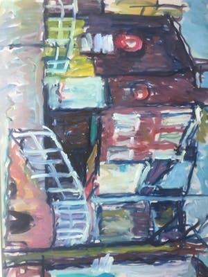 Antoon van Bakel - Stadsgezicht kopen? Bied vanaf 25!