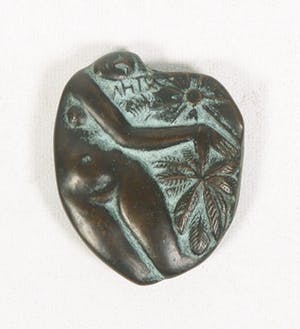 Fred Carasso - Bronzen penning, Naakt kopen? Bied vanaf 100!