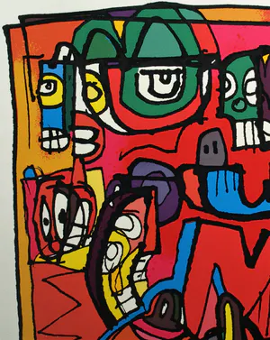 George Heidweiller - Zeefdruk op geschept papier , Twisted Reminder – 1996 - 'Pop-Art' kopen? Bied vanaf 40!