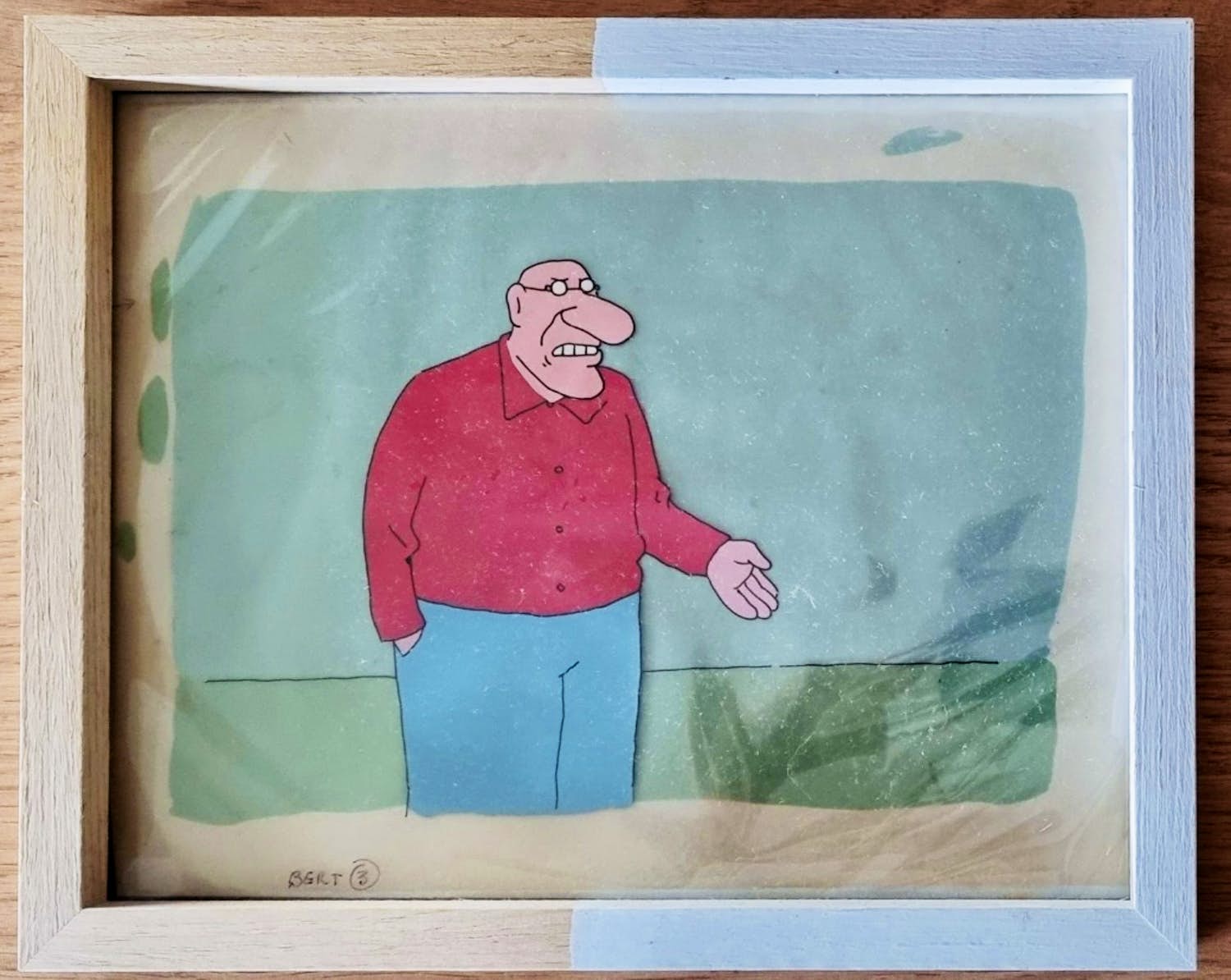 Kamagurka - Acrylwerk “Bert” van Kamagurka verkocht voor € 275!