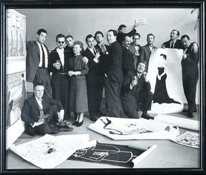 Paul Huf - Klassieke Foto, De Telegraaf 'De Cartoonisten' kopen? Bied vanaf 10!