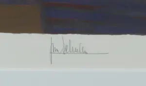 Ton Schulten - Zeefdruk, Maanlandschap - Ingelijst (Groot) kopen? Bied vanaf 1!